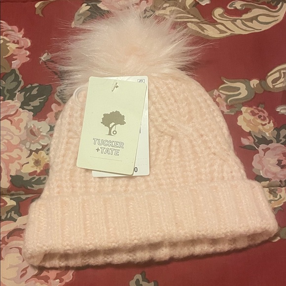 Tucker + Tate Other - Tucker + Tate Pink Cable Knit Pom Beanie, 0-12mo, NWT 💘HOST PICK 1/24 💘